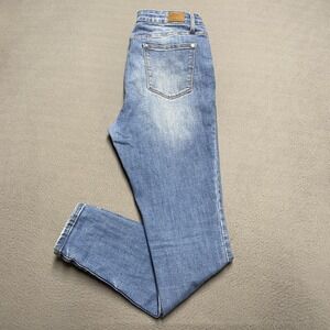 Judy Blue Jeans Womens 15/32 Blue Denim Mid Rise Skinny Stretch 5-Pocket JB8859‎